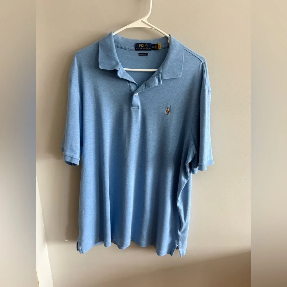 Polo Ralph Lauren Classic Fit Polo Shirt Blue Pony Logo Short Sleeve XL